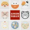 Porta-copos Personalizados de Terra de Diatomáceas Rígida com Desenhos de Cartoon Anime, Almofadas Absorventes de Água para Mesa, Almofadas de Isolamento Térmico com Design de Formatura