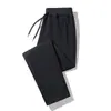 Pantalones Deportivos de Terciopelo Grueso para Invierno 2025 para Hombre, Holgados, con Puño, Algodón Puro, Pantalones Casuales Versátiles para Hombre con Cremallera