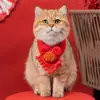 Bufanda para Gato, Bufanda de Año Nuevo, Babero de Año Nuevo para Perro, Bufanda Decorativa para Gato, Accesorios para Mascotas, Accesorios para Collar