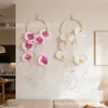 Decoração de quarto de casamento com orquídeas phalaenopsis, enfeites pendurados portáteis, decoração de maçaneta de porta de casamento, adereços e acessórios para fotos de sala de estar de casamento