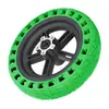 Accesorios Universales para Patinete Eléctrico M365Pro/Pro2 Llanta Sólida de Color Rueda de Panal Absorbente de Impactos + Buje