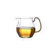 Conjunto de Chá Fair Cup de Vidro Estilo Japonês Borossilicato Alto com Alça Divisor de Chá Bule em Forma de Flor Conjunto de Chá Kung Fu com Alça