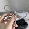 Grampo de cabelo Dongdaemun estilo coreano com diamantes completos, grampo de cabelo de laço com strass super brilhante com broche de diamante, acessórios para o cabelo de celebridade da internet, adorno de cabeça
