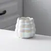 Lujo Ligero Estilo Ins Recogedores de Frutas de Perla Tarro de Cerámica Creativo Juego de Tenedor y Cuchara de Acero Inoxidable para el Hogar Venta al por Mayor