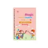 Libro de Práctica de Escritura a Mano Infantil Completamente en Inglés para Comercio Electrónico Transfronterizo, Pegatinas de Entrenamiento de Control del Bolígrafo para Niños Pequeños, Pegatinas de Ranura de Tarjeta Blanca, Borrables