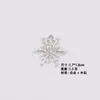 Nuevo Estilo Copo de Nieve diy Colgante Aretes Pulsera para Mujer Hecho a Mano Pequeño Colgante Aleación Galvanizado Diamante Accesorios de Joyería