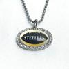 Collar con colgante de gema de tiempo de diamante ovalado de la NFL Fútbol Americano 32 Equipos Green Bay Panthers Collar con nombre del equipo