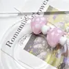 25mm Fofo e Divertido Bolinhas Coloridas Cogumelo Grande Furo Reto Contas de Vidro Pulseira DIY Corrente de Celular Acessórios Atacado
