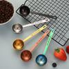 Cuchara medidora de acero inoxidable 304 de grado transfronterizo para uso doméstico, cuchara medidora multiusos para café tostado en grano, leche en polvo