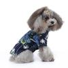 2025 Nova Camisa Havaiana de Gatos Primavera e Verão Casual Estilo Hong Kong Crisântemo Coqueiro Animal de Estimação Manga Curta