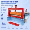Máquina para Lámina de Acero Corrugado, Máquina Prensadora de Teja de Acero Color de Onda Grande en Forma de Arco, Máquina Perfiladora Corrugada para Conformado de Onda Grande
