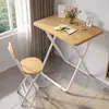 Mesa plegable sencilla Escritorio de dormitorio Mesa de estudio con silla Mesa de comedor individual Mesa pequeña Mesa de computadora Mesa rectangular