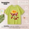 Novo Inside Out 2Inside Out 2 Roupas Infantis Angry para Meninos e Meninas, Tops de Camiseta Elegantes de Manga Curta