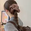Nueva Diadema de Terciopelo Simple de Alta Gama con Bola Brillante de Alta Gama para Cola de Caballo Baja Cuerda para el Cabello Accesorios para el Cabello para Mujeres