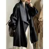 Casaco Trench Coat Beishan Tongshu Nicho Solto Gola Grande para Mulheres, Moda Outono Estilo Britânico Elegante para Mulheres Baixas 82600