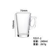 Jarra de Cerveza, Jarra de Cerveza de Barril, Taza para Leche y Jugo, Vaso de Agua de Cristal para el Hogar con Asa, Logotipo Impreso al por Mayor Comercial