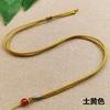 Colgante de cuerda de ágata natural tejida con elemento floral para hombres y mujeres, colgante de jade para el cuello, collar de alta calidad, cuerda hecha a mano, cordón mambo dorado colorido