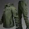Traje impermeável e corta-vento para montanhismo ao ar livre na primavera e no outono para homens, vestuário de trabalho resistente ao desgaste e quente para pesca, ciclismo e proteção do trabalho