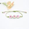 Pulsera de narcisos de flor real transfronteriza, época de flor de cerezo, gema, estilo coreano, espécimen vegetal, pulsera de flor seca, regalo para novias, para mujeres