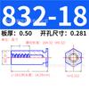 Acero al Carbono Británico Galvanizado Agujero Ciego Remache de Presión Espárrago Hexagonal Remache de Chapa de Acero al Carbono Galvanizado Tornillo Bso-032/832