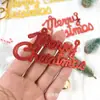 Decorações de Natal, Placas com letras em inglês, Pingentes de plástico, Pingentes para guirlanda de árvore de Natal, Acessórios de letras de Natal