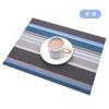 Ningxin placemat americano listras simples proteção ambiental pvc placemat mesa de jantar isolamento tapete tigela tapete coaster fábrica atacado