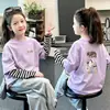 Camiseta de manga larga para niña, colección primavera/otoño 2026, capa base de algodón puro, top elegante para bebés y niños mayores, diseño de imitación de dos piezas