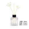 Em Estoque Frasco Cilíndrico de Aromaterapia 100ml Frasco de Vidro Transparente Frasco de Fragrância Frasco Vazio Frasco Recarregável de 50ml Pequena Capacidade