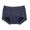 Ropa interior de algodón puro para mujer de fibra larga, control de abdomen, ajustada a la cadera, estilo bóxer pequeño, 100% algodón, talla grande, cintura media, entrepierna extendida, anti-exposición