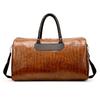 Bolsa de viagem portátil à prova d'água PU masculina curta distância grande capacidade bolsa de viagem leve macia grande capacidade bolsa de ginástica esportiva
