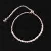 AliExpress eBay Joyería Pulsera de Tenis de Lujo Ligero Diseño de Nicho para Niña Sentido s4904
