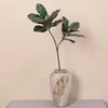 Rama de Magnolia Simulada Paisaje en Miniatura Escenario Planta Verde Decoración del Hogar Decoración Suave Planta Flor de Magnolia Artificial Brotes Hojas
