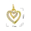 Oferta Especial Pequeño Colgante Accesorios de Joyería Colgante Micro-pavimentado de Circonita Accesorios para Collar Colgante Galvanizado con Oro Real de 18K