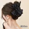 Pinza para el Cabello de Malla Plisada Estilo Coreano para Mujeres con Cabello Grueso, Pasador de Alta Gama y Exquisito para Peinados Recogidos, Accesorio para el Cabello de Pinza de Tiburón