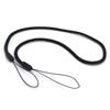 Cordón de nailon negro 42CM lápiz táctil cordón de dos cabezas artículos pequeños fijos cordón anti-pérdida cordón para teléfono móvil