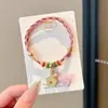Pulsera Roja Tradicional para Mujer con Borlas para el Festival del Bote del Dragón, Pulsera de Cuerda de Cinco Colores, Pulsera Hecha a Mano de Estilo Étnico al por Mayor