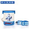 Urso sorrindo de boca aberta acessórios originais copo térmico infantil boneca de silicone capa original copo de dupla função capa com canudo