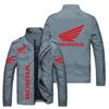 Jaqueta Padrão de Carro de Comércio Exterior Transfronteiriço Europeu e Americano para Homens Nova Casual Tamanho Plus Cardigan Jaqueta Aviador Baseball com Zíper para Homens