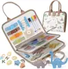 Tablero de Aprendizaje de Fieltro Transfronterizo Educación Temprana Infantil Juguetes Monterey Shuttle Vestir Práctica Manual Tablero Ocupado