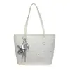 Bolso grande de moda, bolso de hombro simple de gran capacidad para el trabajo para mujer, nuevo bolso tote con estampado de cielo estrellado para mujer