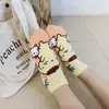 Meias de desenho animado japonesas novas meias de cachorrinho fofas para crianças versão coreana 200N Meias soquete femininas meias de algodão atacado geração