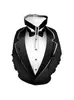 AliExpress Amazon transfronterizo traje creativo 3D cuello estampado digital sudadera con capucha sudadera con capucha sudadera de pareja en stock