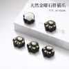 Obsidiana Plateada Natural Estrella de Arco Accesorios Hechos a Mano Semiacabados Piezas para Joyería DIY Piezas Talladas Venta Directa de Fábrica