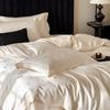Set de Cuatro Piezas de Tejido Jacquard de Lujo y Alta Calidad Hecho de Satén de Algodón Puro de Fibra Larga de Xinjiang para Otoño e Invierno, Adecuado para Ropa de Cama de Villa