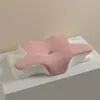Almohada de espuma viscoelástica con soporte para el cuello en forma de mariposa, almohada con forma de cuerno, almohada para la columna cervical, núcleo de almohada de espuma viscoelástica de rebote lento nuevo