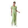 Conjunto de uniforme cirúrgico de duas peças com decote em V para TikTok, feito sob medida de acordo com desenhos, uniforme de médico de clínica, vestuário médico para comércio exterior