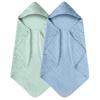Toalla de bebé con capucha de algodón muselina para bebé, grande, absorbente, resistente, adecuada para el cuidado de recién nacidos, toalla