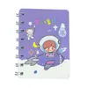 Cuaderno Pequeño A7, Cuaderno Lindo, Cuaderno de Vocabulario para Estudiantes, Materiales de Estudio, Papelería al por Mayor, Cuaderno Espiral de Dibujos Animados