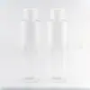 Garrafa branca de ombro reto 90ml com tampa comum, garrafa com tampa de rosca preta, garrafa de óleo essencial marrom 90ml com tampa de rosca, frasco transparente dosador