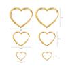 Pendientes de amor retro europeos y americanos, pendientes de corazón sencillos y personalizados, pendientes de mujer chapados en cobre y dorados, pendientes retro en espiral.
